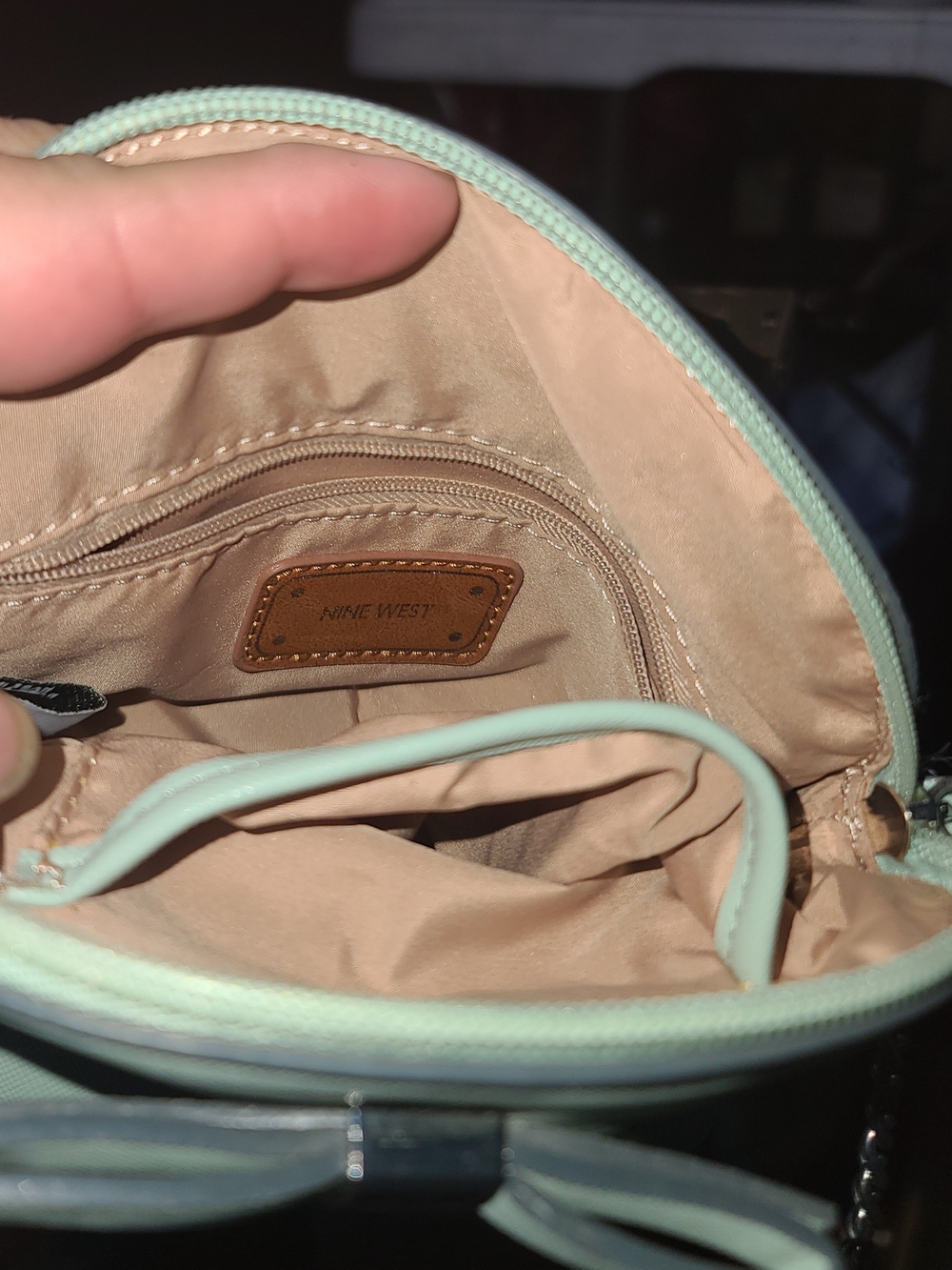 Nine West Mint Mini Crossbody with Bow Accent